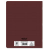 CAHIER PP MARRON 17X22 96P SEYES 90G PIQURE